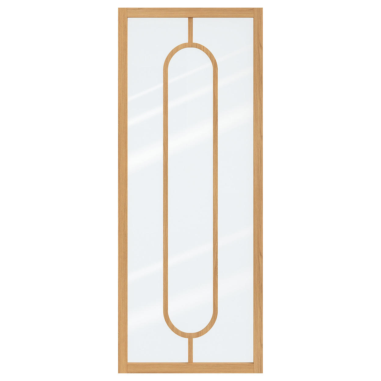 Binnendeur Skantrae SSL 14819 Blank Glas Natural Oak